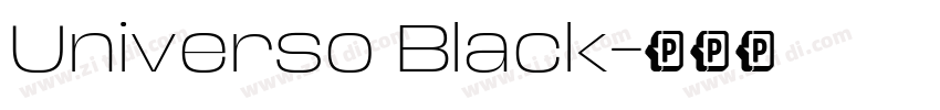 Universo Black字体转换